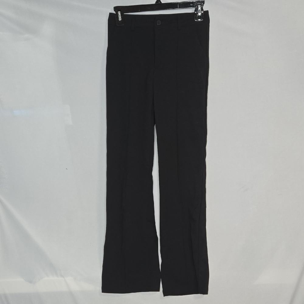 SHEIN Women's Black Dress Pants In Size Extra Small With Flared Legs And Pockets